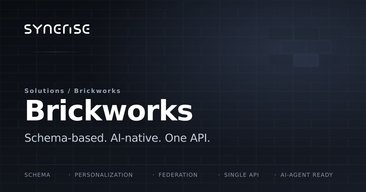 Brickworks — Schema-based behavioral CMS | Synerise